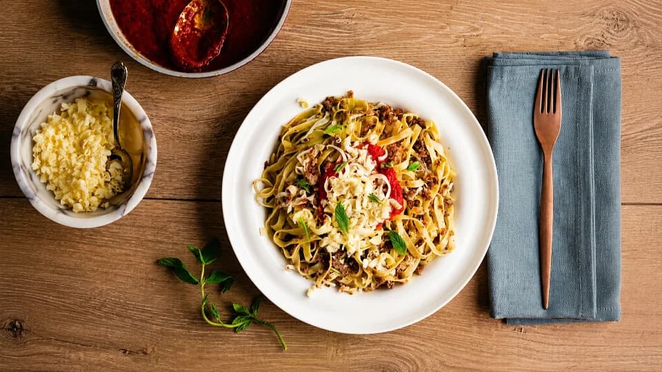 Lahanalı Tagliatelle