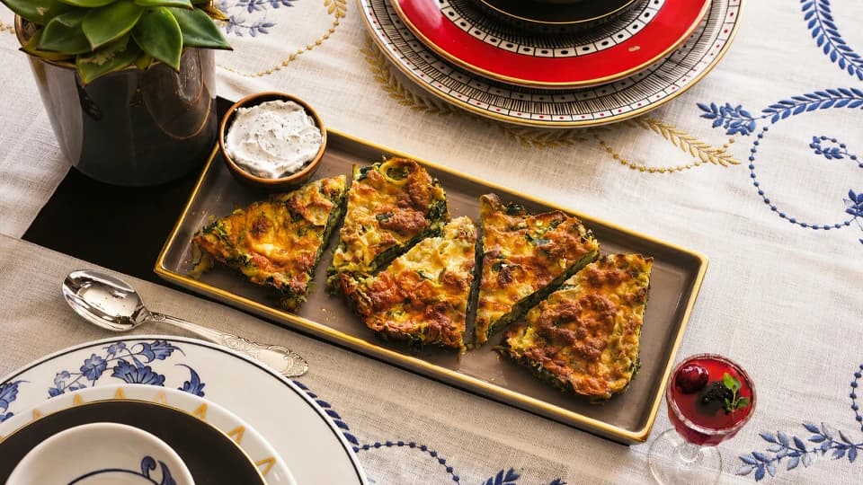 Pırasa ve Ispanaklı Mücver