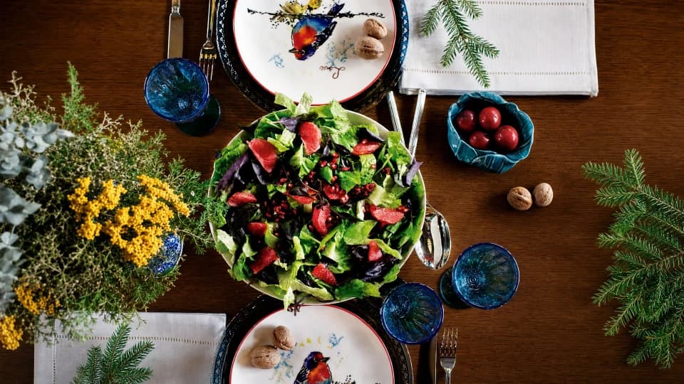 Greyfurtlu Narlı Yeşil Salata