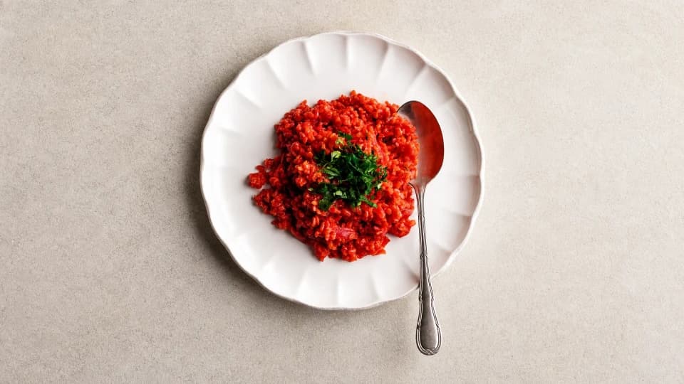 Pancarlı Sarımsaklı Bulgur Pilavı